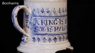 Britain - Defining the Interior Sale Highlight: An English Delftware Tankard