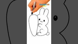 How to draw a cute rabbit easy  Drawing for beginners #art #drawing #rabbit