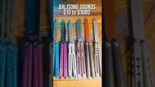 Balisong ASMR - $10 to $1,000 #balisong #butterflyknife