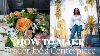 Trader Joe's Wedding Flowers | Peach Centerpiece | How To Make