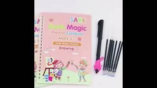 Sank™ Magic Copybook România - Set 4 caiete de lucru pentru scris și desenat cu stiloul magic