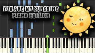 You Are My Sunshine - Piano Edition - [Piano Tutorial] (Synthesia) (Download MIDI + PDF Scores)