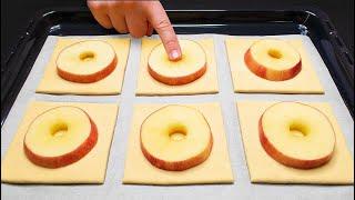 Just puff pastry and 2 apples! This is a dessert you will cook every day!