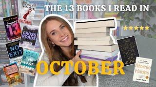 let's talk about the 13 books I read in October ️