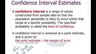 Eric's Statistics Lecture: Confidence Interval Estimates of the Proportion and Minimum Sample Size