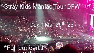 ️ Stray Kids Maniac Tour  full concert Fort Worth Day 1, Mar 27 '23 @Dickies Arena#maniacworldtour