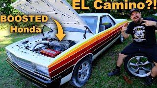 Turbo AWD Honda Body-Swapped El Camino Gets Clear Coat & TIG Welding Lessons FT. HTP Welders!