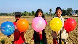 outdoor fun with Flower Balloon and learn colors for kids by I kids episode -421..