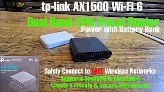 tp-link AX1500 WiFi 6 VPN Travel Router