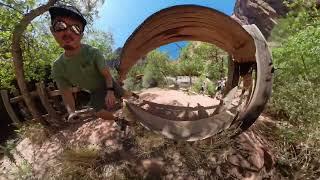 Emerald Pools Hike Zion National Park VR insta360 x4 Walkthrough