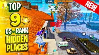 TOP 10 HIDDEN PLACES FOR CS RANK IN BERMUDA AFTER OB47 UPDATE | CS RANK TIPS AND TRICKS | FREE FIRE