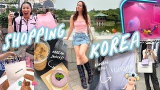 Shopping in Korea: Exploring the City, Purse Haul, and Korean Snacks!!