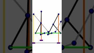 Chebyshev Linkage Walker Simulation #animation #cad #mechanism #mechanical #linkage