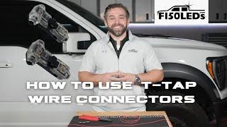 HOW TO USE T TAP WIRE SPLICE CONNECTORS FROM F150LEDS.COM  (SOLDER ALTERNATIVE)