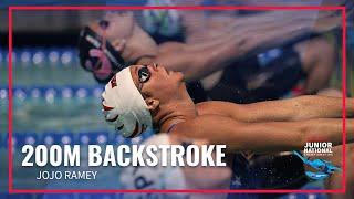 JoJo Ramey Claims Victory in 200M Backstroke | 2022 Speedo Junior National Championships | Irvine CA