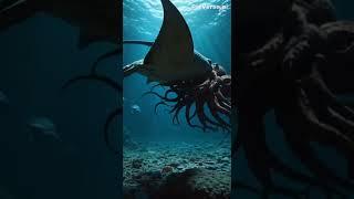 Abyssal Enigma#stingray #octopus #hybridbeast 
