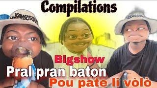 Bigshow pran baton  pou pate li volé a  Compilation funny video bigshow pa bliye aboné ak paj la