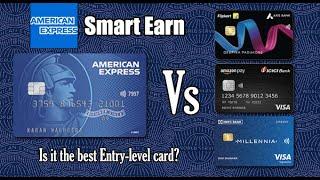 American Express SmartEarn Long Review | Comparison | Reward Rate calculation and illustration.