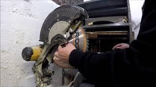 5/8 to 1 inch arbor adapter on a dewalt dw716 12" miter saw