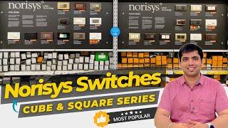 NORISYS Modular Switches and Sockets | Cube Vs Square Series | Glass/Wood/Metal/Marble Plates Review