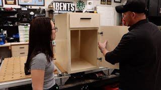 How to build a cabinet with door and drawer