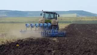 Tрактор CLAAS AXION 930 LEMKEN  with Lemken 6 furrow plough