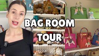 My Luxury Bag Room Tour  IKEA PAX  23 Hermes Bags, 60 Jellycats, Too Many Hello Kitty's