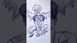 Shidou  Speed Drawing StickMan #anime #drawing #shidou #isagi #bluelock #shorts