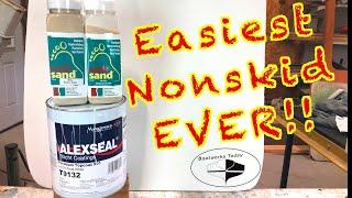 Easiest Way To Apply A Perfect Nonskid On Your Boat Using Alexseal Paint!