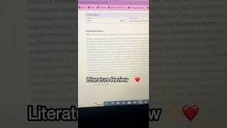 Research tip: How to write a Literature Review? #usa #dothingsyoudontwanttodo #ai