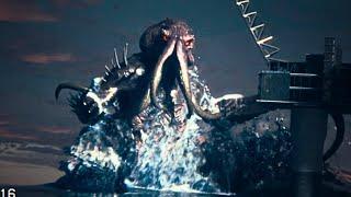 Cthulhu Attacks Oil Rig (thalassophobia/megalophobia cgi animation)