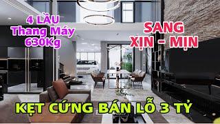 Bán nhà Gò Vấp | Nhà đẹp 4 lầu Thang máy Cô Lan xây ở ĐẸP NHƯ TRANH VẼ kẹt Cứng m nên Bán Lỗ 3 Tỷ