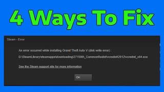How To Fix Steam Disk Write Error (2024)