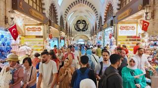 [4K]  Istanbul, Turkey: Eminönü Bazaar, Spice Market, and Iconic Turkish Street Food