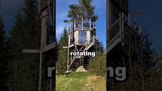 One of the most innovative designs I’ve ever seen! Spinning treehouse in Norway 