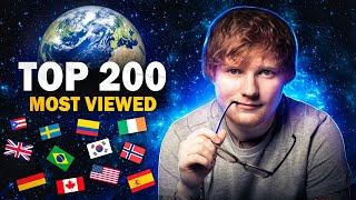 TOP 200 Most VIEWED Songs 2005-2022 on YouTube | All countries | The best songs of all time