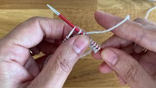 סריגה בשתי מסרגות. איך לסרוג ימין למתחילים  How To Knit for Beginners