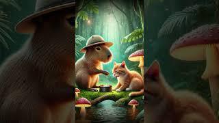 Capybara Saves the Cat: A Magical Forest Adventure