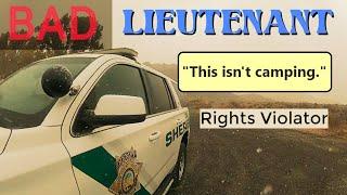 Cop denies right to camp on BLM land for up to 14 days  #audittheaudit #lackluster