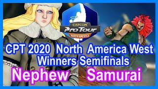 SFV Nephew VS Samurai CPT 2020 North America Winners Semifinals | Nephew [Kolin] VS Samurai [Akuma]