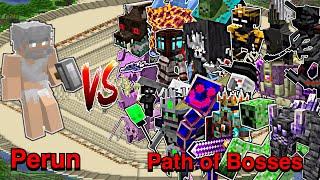 Minecraft |Mobs Battle| Perun(Salmon's Genesis) VS Path of Bosses