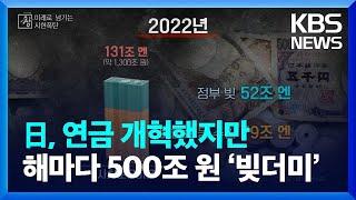 [창+] 일본, 연금 개혁했지만…해마다 500조 원 ‘빚더미’ / KBS 2023.07.15.