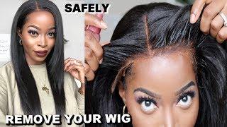 The MOST REALISTIC TRANSPARENT LACE FRONT WIG EVER!!+ How to REMOVE Your WIGS ft. Myfirstwig