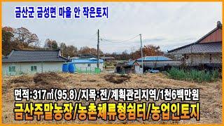 금산토지 마을 안쪽 작은(96) 토지 매매 금산부동산 금성면 토지 주말농장 주택지 농촌체류형쉼터 만호공인중개사