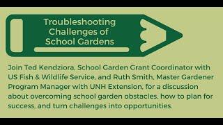 Troubleshooting School Gardens