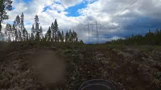 Power line riding with original tires  on the Yamaha Tenere 700 Rally 