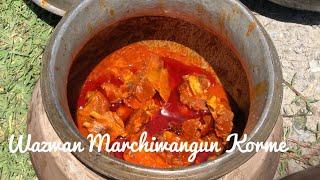 Kashmiri Wazwan Marchewangun Korma || Kashmiri Mirchi Korma || Kashmiri Wazwan in #kashmiri