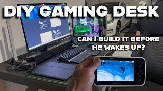 DIY a Gaming Desk , can I build it before my baby wakes up?