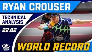 Ryan Crouser Shot Put World Record Indoor | 22.82 Technique Analysis