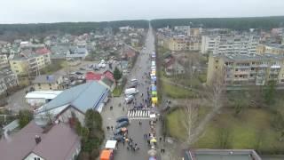 Flight Over Small Town, Fair On Street 8 - cutestockfootage.com